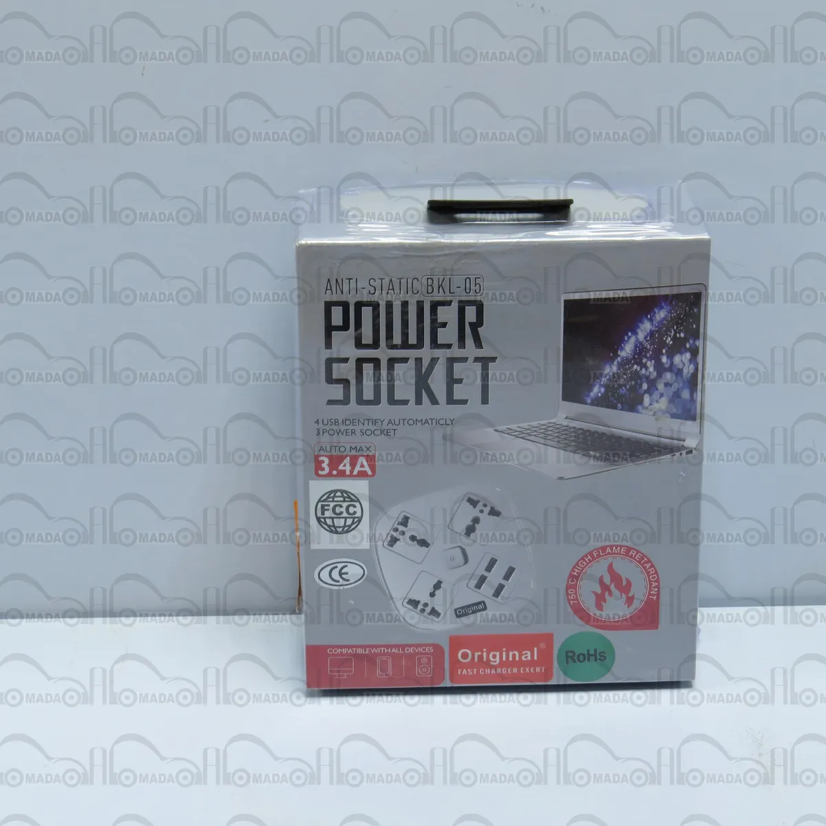 محول كهرباء+4 منافذ USB - صورة 1