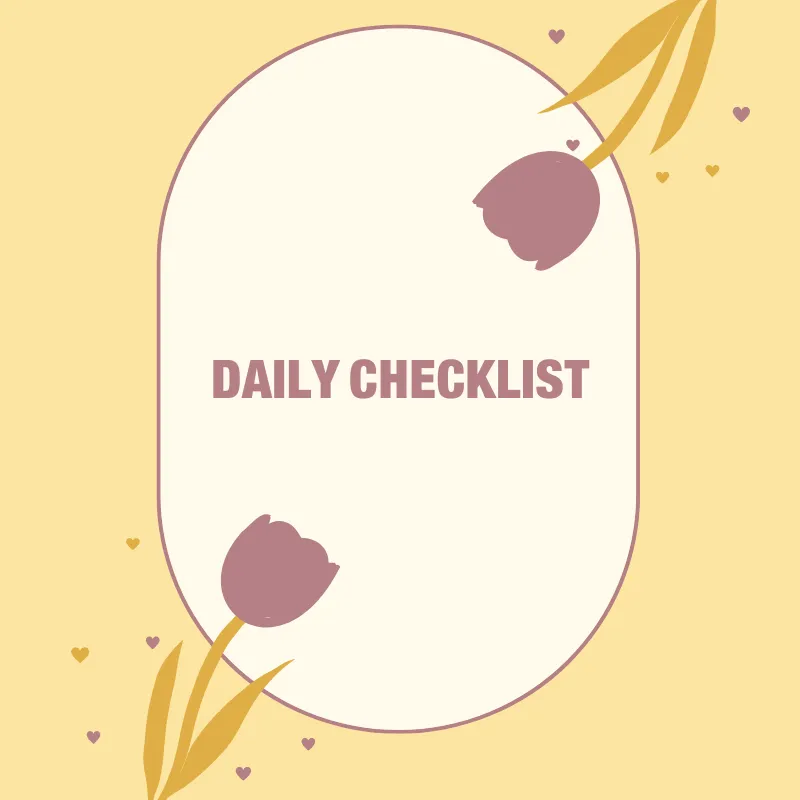 Daily Checklist - صورة 1