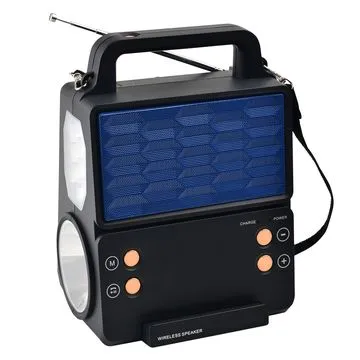 شاحن و راديو  بالطاقة الشمسية متتعدد الاستخدام - صورة 1