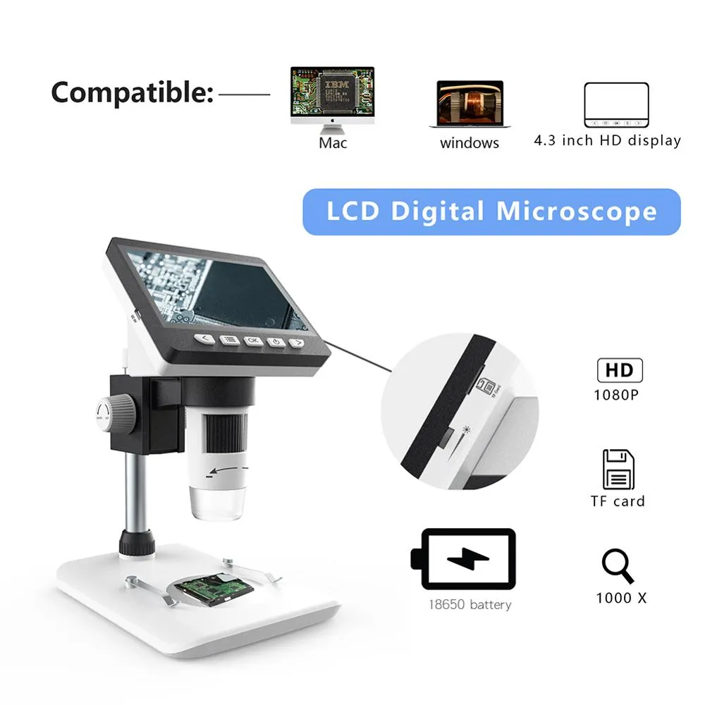 المجهر الإلكتروني التعليمي الاحترافي/ Professional Educational Electronic Microscope - صورة 1